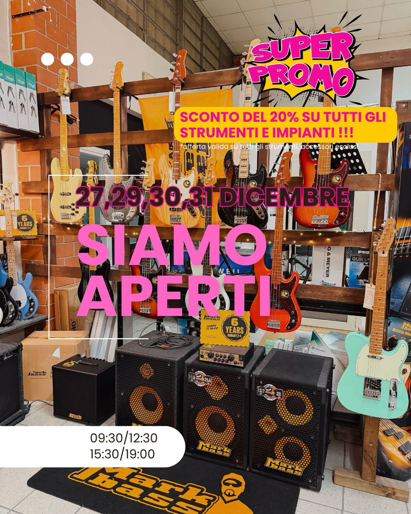 Oggi siamo aperti! E con degli sconti super 🤩💣
Non perdere l’occasione di comprare a meno che il web!
Ti aspettiamo 🫵🏼😃
•
•
#discount #saldi #musicshop